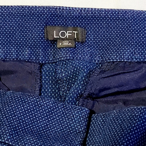 Ann Taylor Loft Marisa Ankle Pants Blue Size 2 - Picture 2 of 8